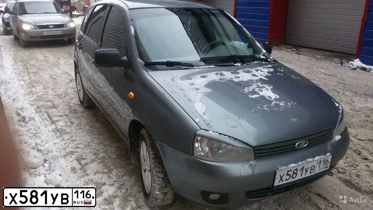 Фото автомобиля LADA 1119 KALINA, 2010 — госномер В309ХО116. Цвет: Темно-серый металлик