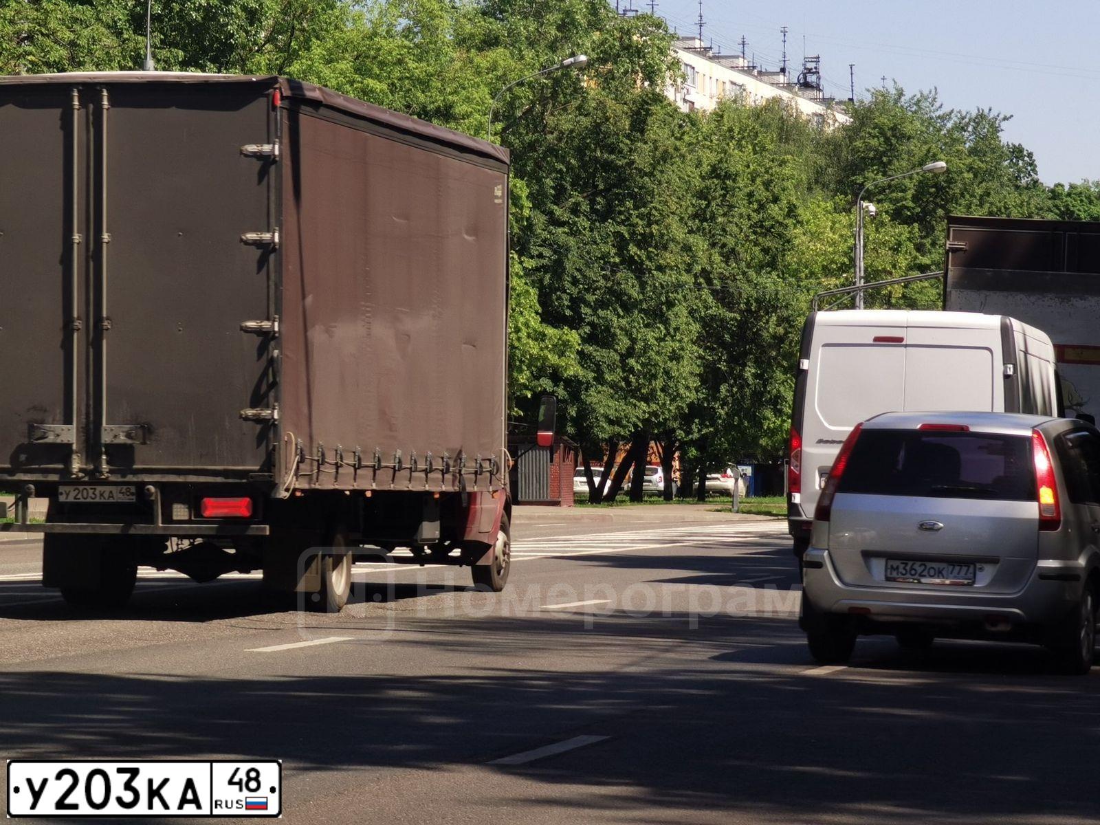 Фото автомобиля GAZ 3302 EL, 2011 — госномер У203КА48. Цвет: ТЕМНО-КРАСНЫЙ