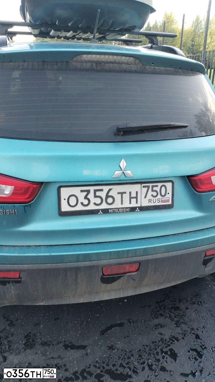 Фото автомобиля MITSUBISHI ASX, 2011 — госномер О356ТН750. Цвет: ГОЛУБОЙ