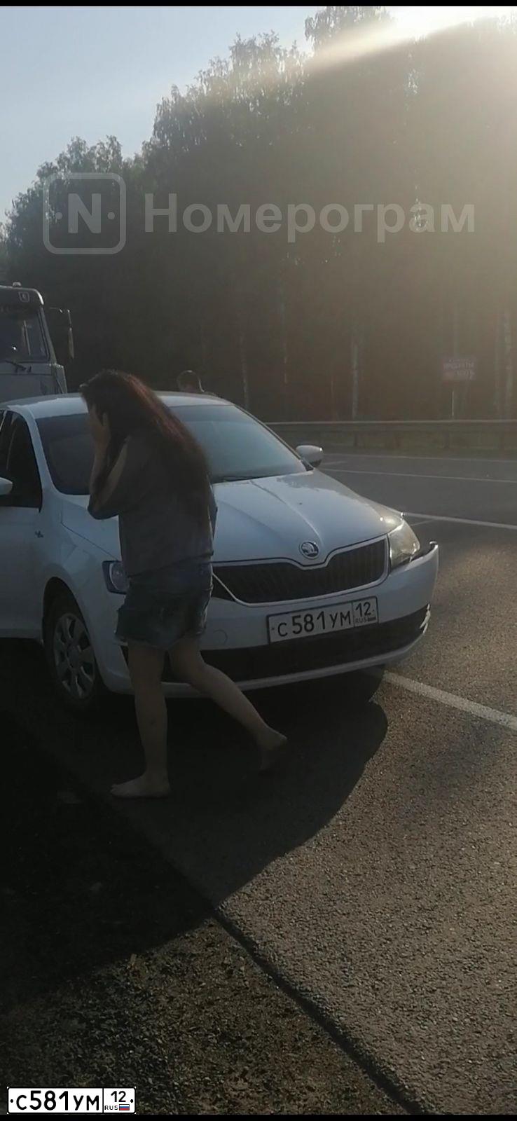 Фото автомобиля SKODA RAPID, 2019 — госномер С581УМ12. Цвет: Белый