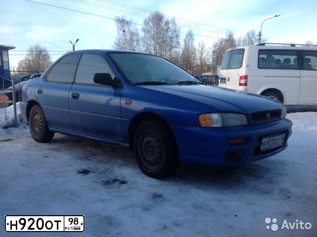 Фото автомобиля SUBARU IMPREZA, 2000 — госномер М906ОК198. Цвет: синий