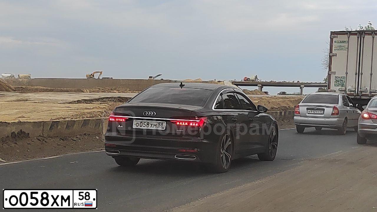 Фото автомобиля AUDI A6, 2020 — госномер О111СТ68. Цвет: ЧЕРНЫЙ