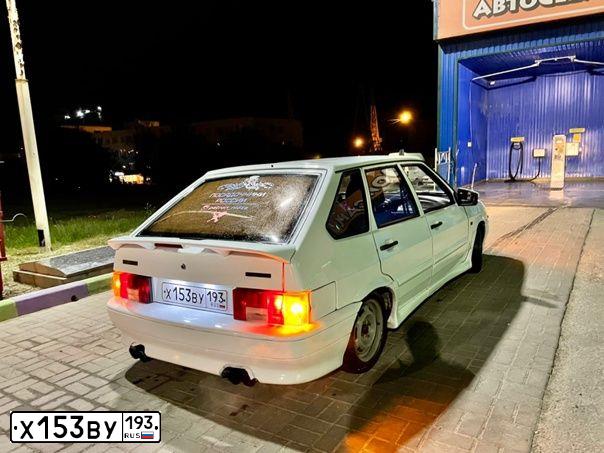 Фото автомобиля LADA 2114 SAMARA, 2010 — госномер А359СС93. Цвет: Белый