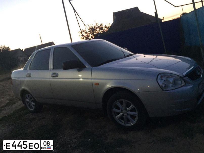 Фото автомобиля LADA 2170 PRIORA, 2011 — госномер Е445ЕО08. Цвет: Белый