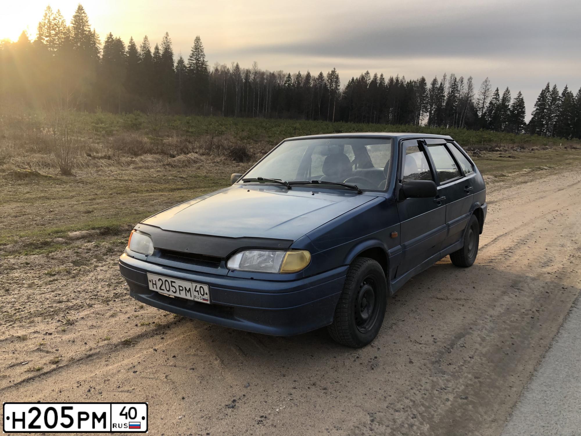 Фото автомобиля LADA 2114 SAMARA, 2004 — госномер У846МК05. Цвет: Сине-зеленый