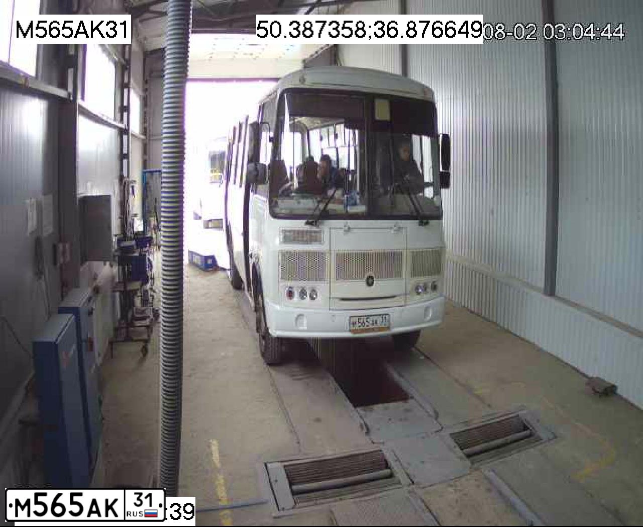 Фото автомобиля PAZ 4234, 2015 — госномер М565АК31. Цвет: БЕЛЫЙ
