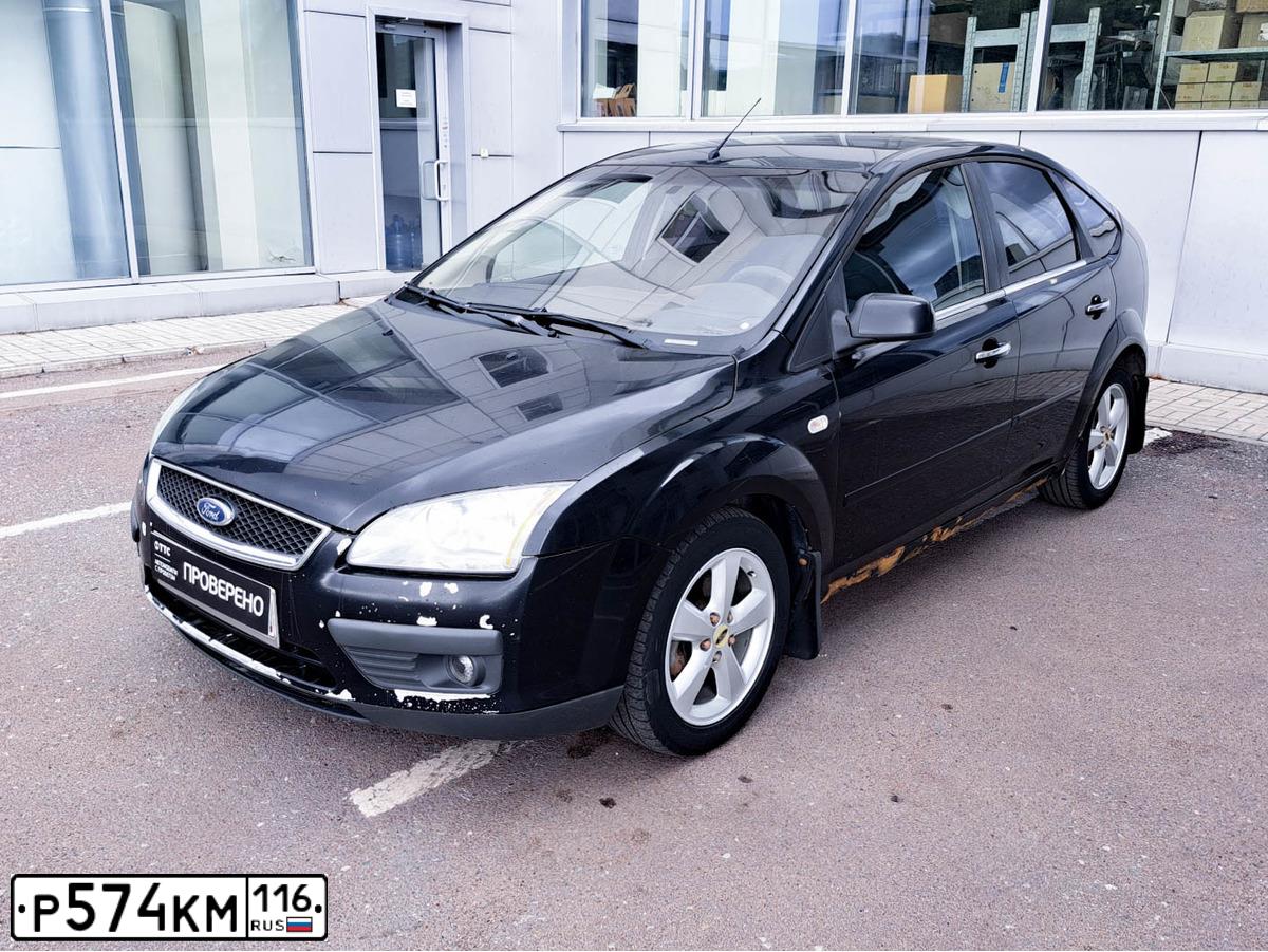 Фото автомобиля FORD FOCUS, 2007 — госномер К013КР702. Цвет: ЧЕРНЫЙ