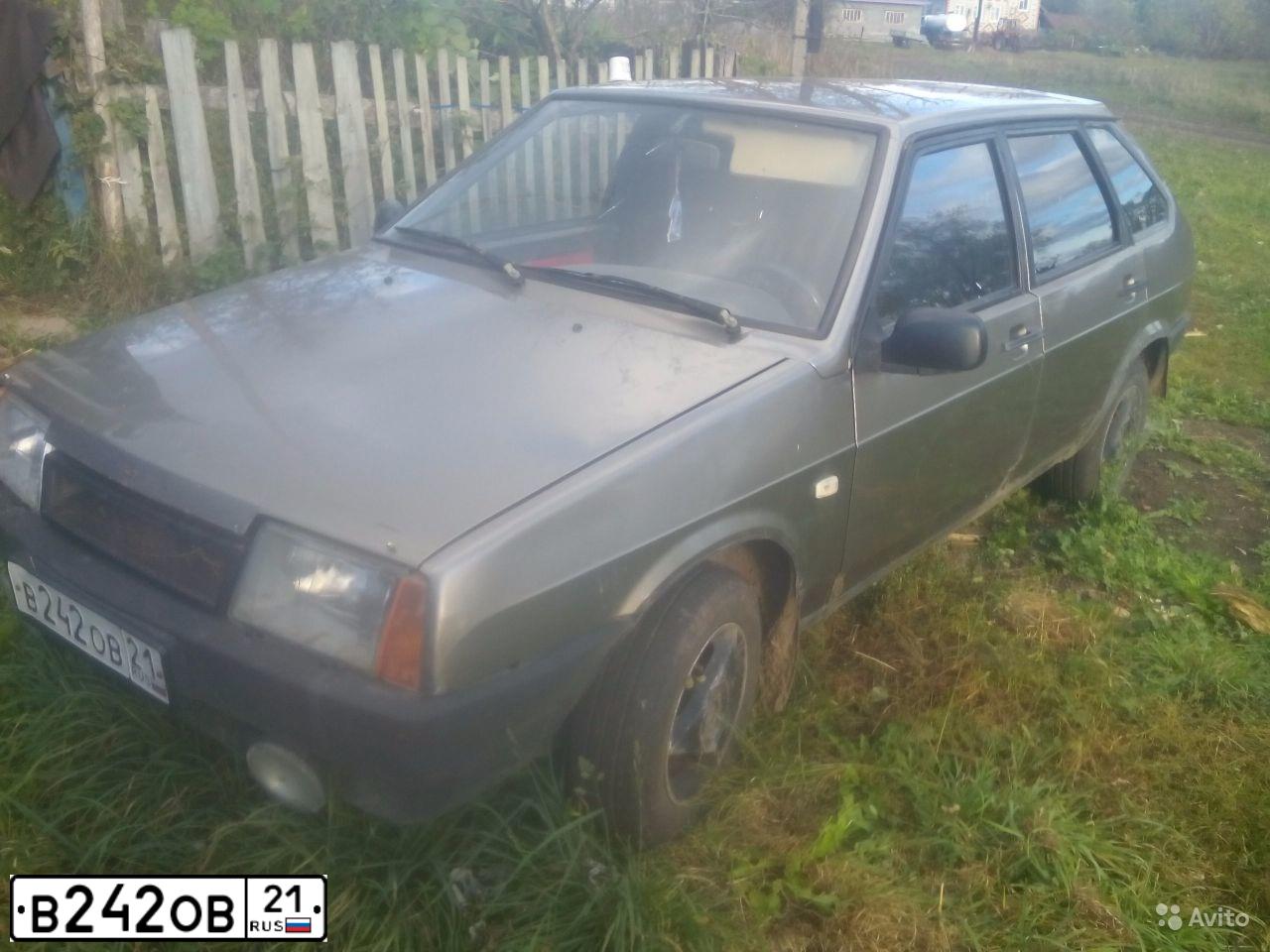 Фото автомобиля LADA 2109 SAMARA, 2002 — госномер В242ОВ21. Цвет: СЕРО-ЗЕЛЕНЫЙ