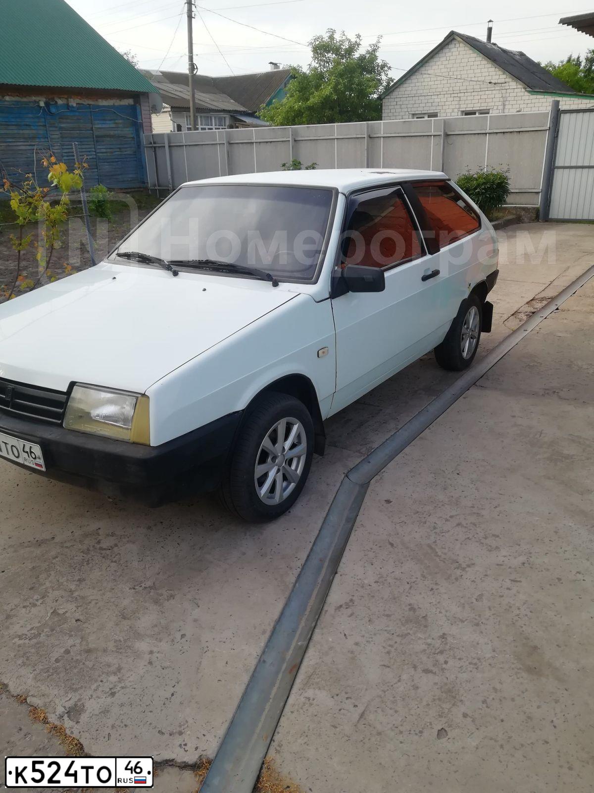 Фото автомобиля LADA 2108 SAMARA, 1986 — госномер К524ТО46. Цвет: Белый