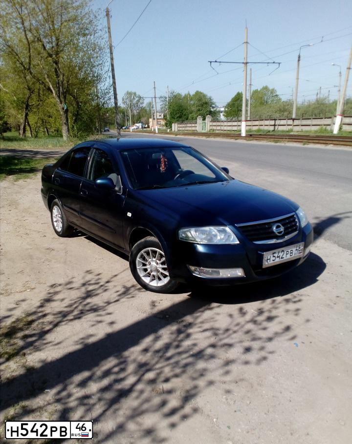 Фото автомобиля NISSAN ALMERA, 2007 — госномер К626ММ136. Цвет: синий
