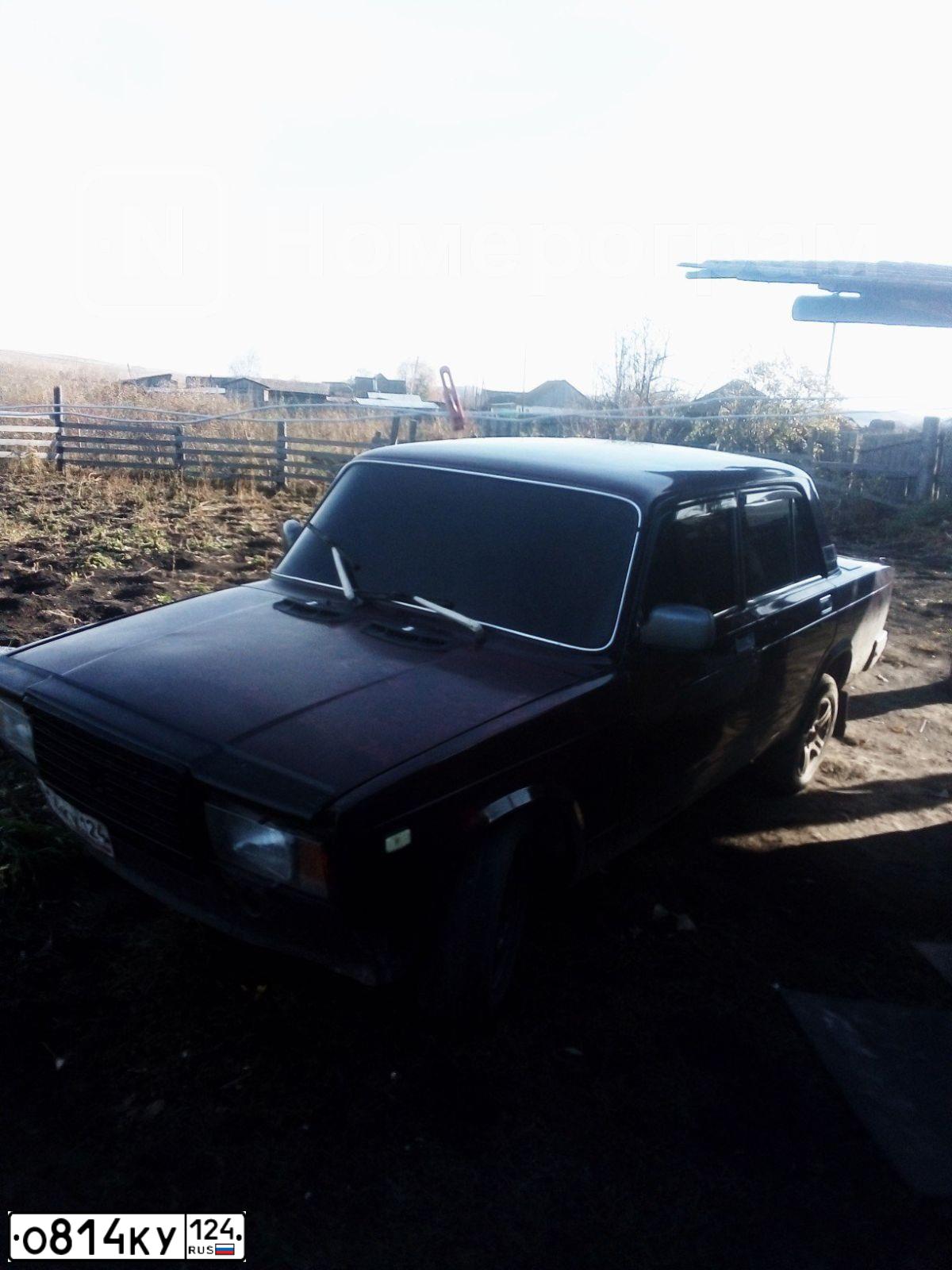 Фото автомобиля LADA 2107, 2006 — госномер С666НТ24. Цвет: ТЕМНО-ВИШНЕВЫЙ