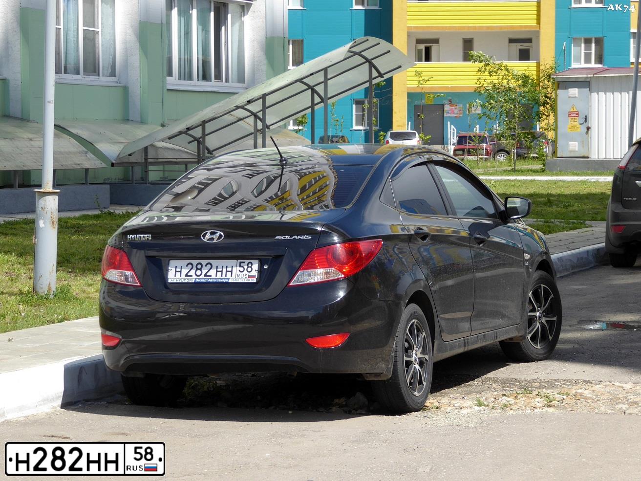 Фото автомобиля NISSAN X-TRAIL, 2011 — госномер Н282НН58. Цвет: СЕРО-СИРЕНЕВЫЙ