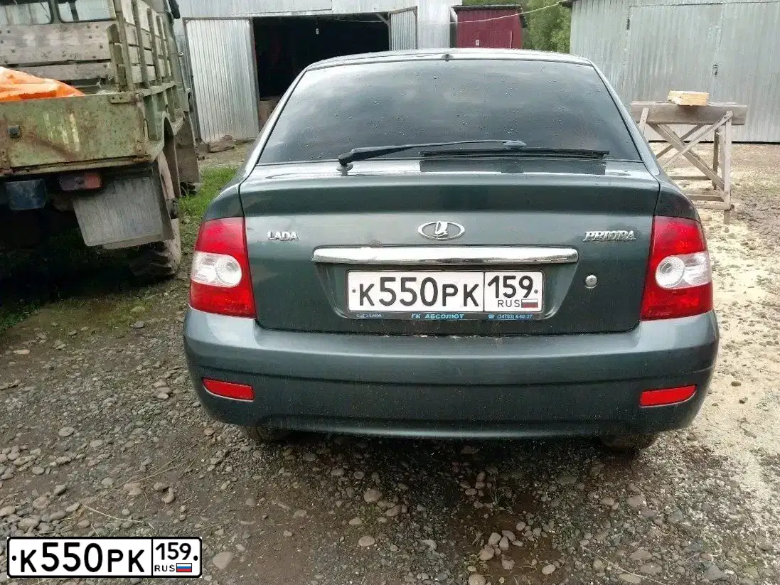 Фото автомобиля LADA 2172 PRIORA, 2011 — госномер К550РК159. Цвет: СЕРО-СИНЕ ЗЕЛЕНЫЙ