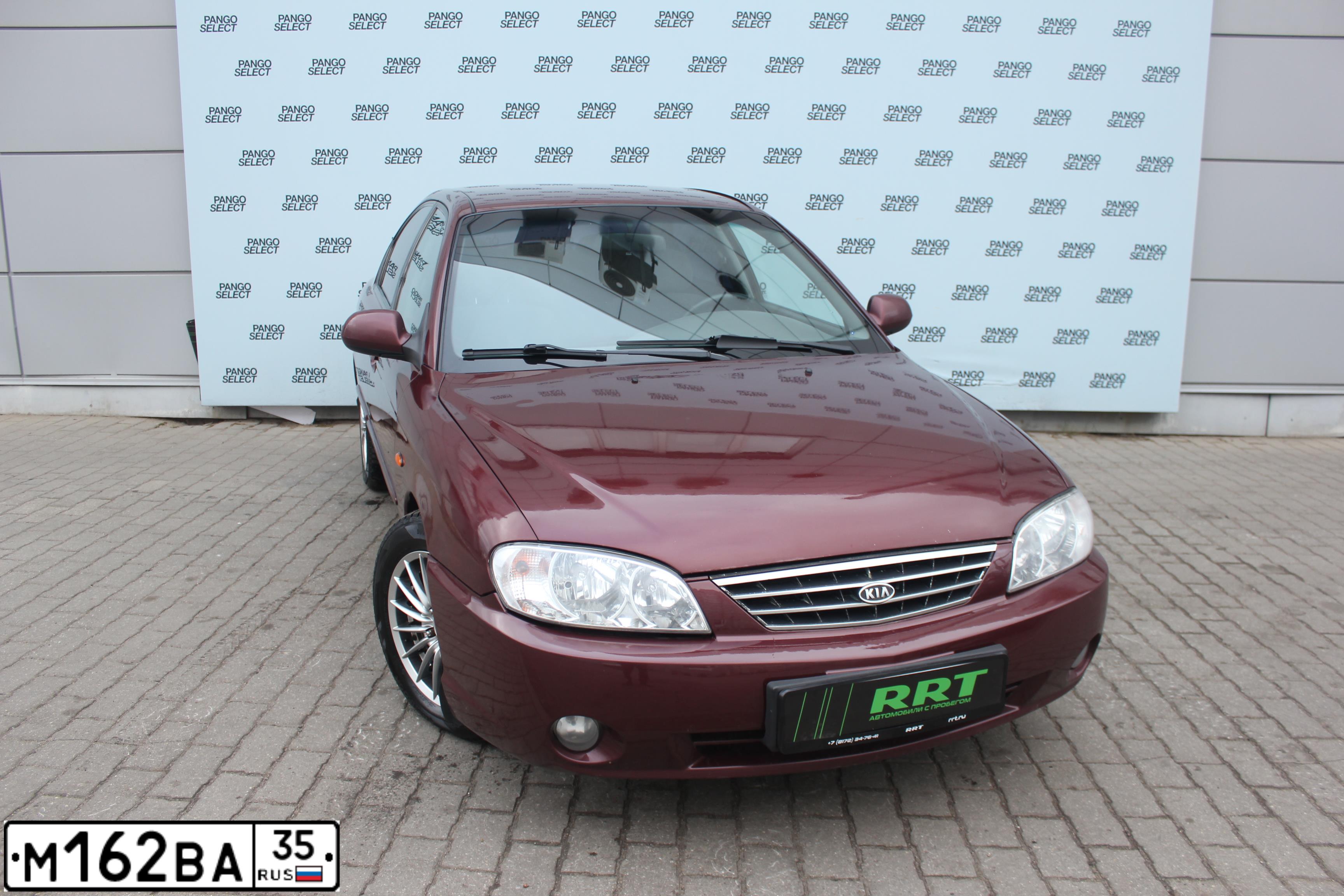 Фото автомобиля KIA SPECTRA, 2007 — госномер М162ВА35. Цвет: КРАСНЫЙ ПЕРЕЦ