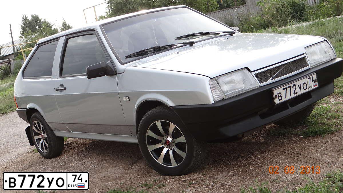 Фото автомобиля LADA 2108 SAMARA, 2002 — госномер В772УО74. Цвет: СЕРЕБРИСТО-ГОЛУБОЙ