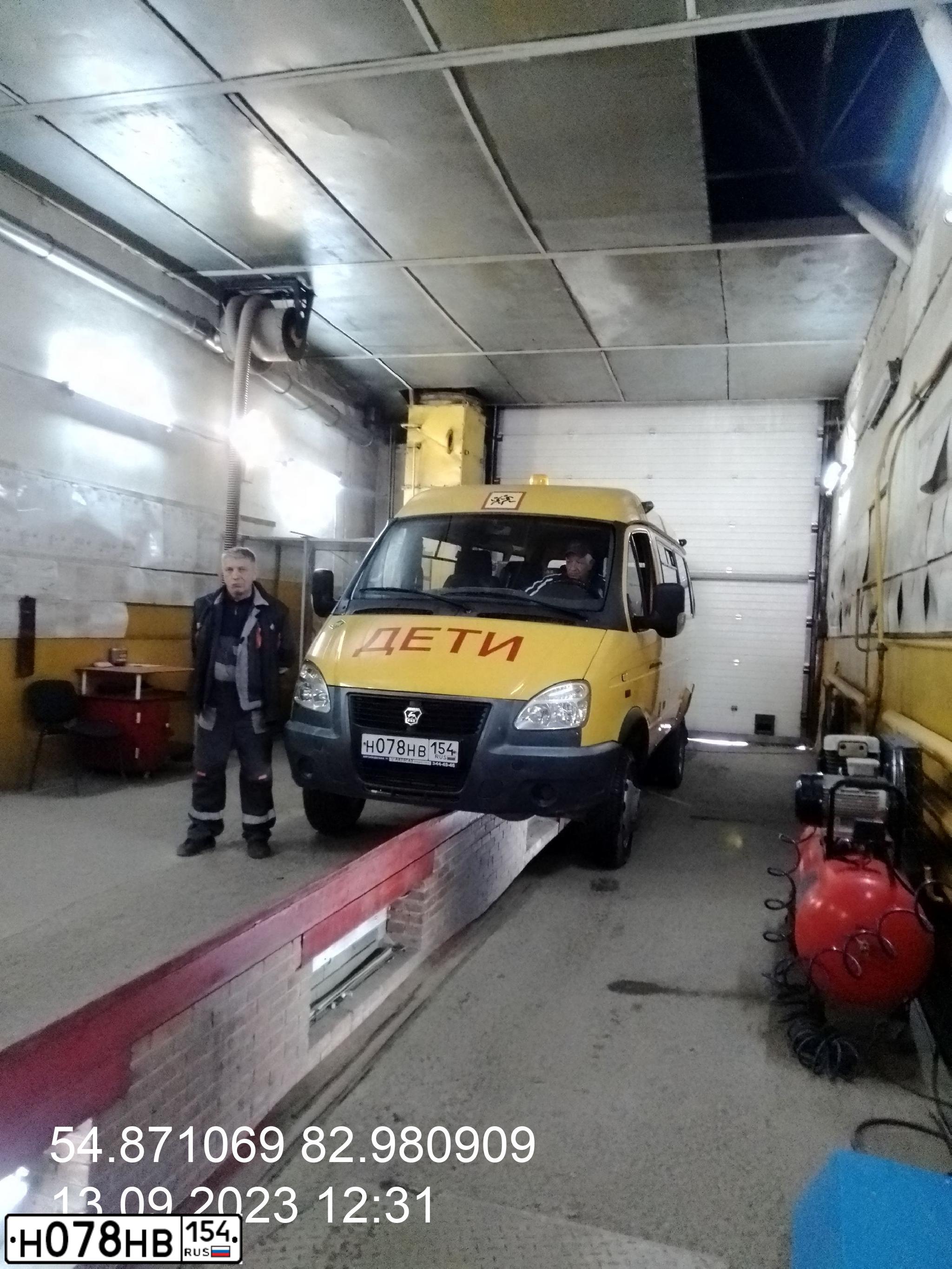 Фото автомобиля ГАЗ 322171, 2018 — госномер Н078НВ154. Цвет: ЖЕЛТЫЙ
