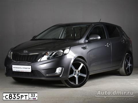 Фото автомобиля KIA RIO, 2014 — госномер С835РТ33. Цвет: СЕРЫЙ