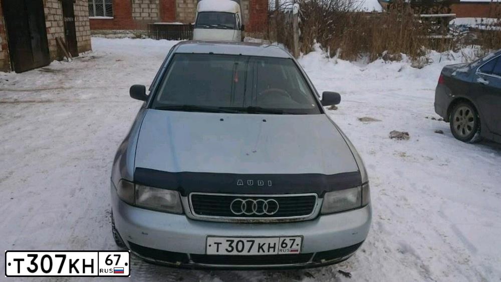 Фото автомобиля AUDI A4, 1996 — госномер К784УК69. Цвет: Серебристый