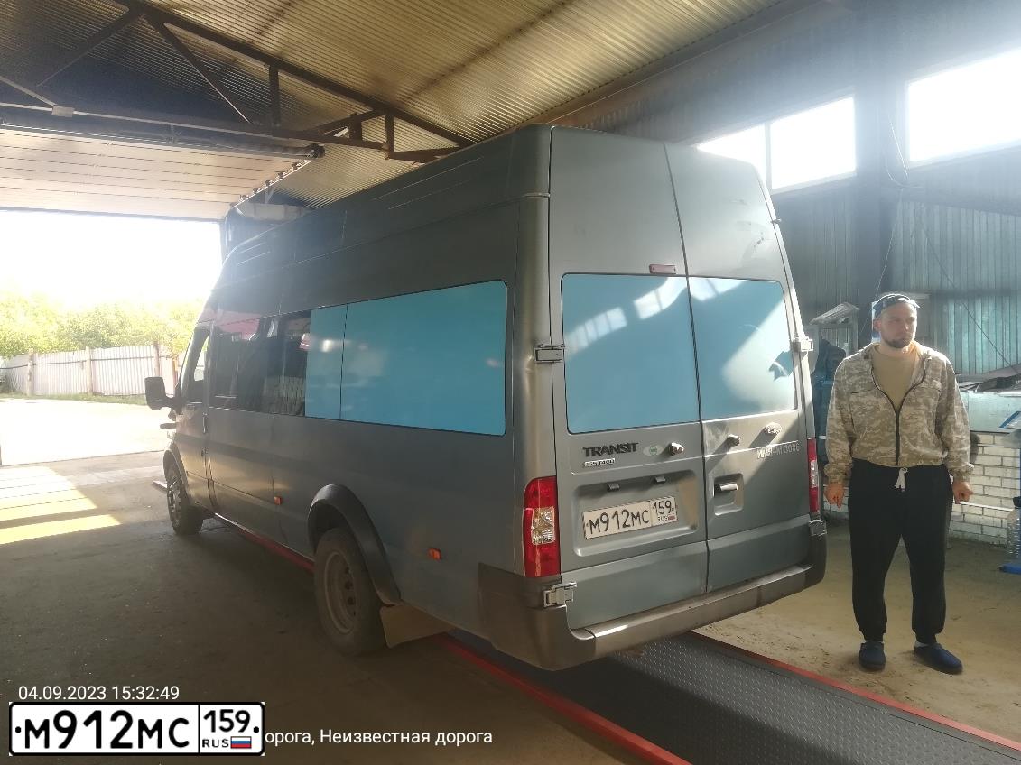 Фото автомобиля FORD TRANSIT, 2013 — госномер М912МС159. Цвет: СЕРО ГОЛУБОЙ