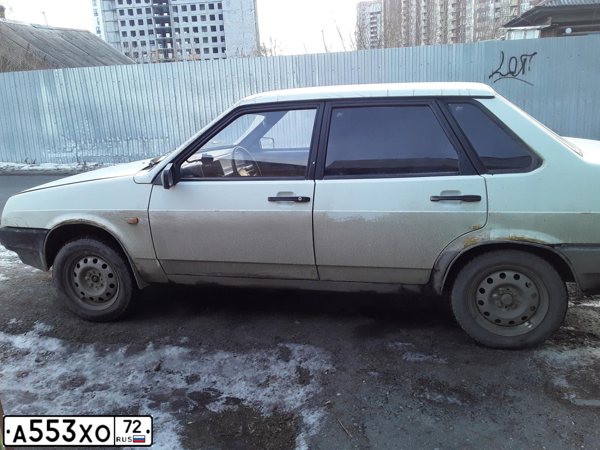 Фото автомобиля LADA 2109 SAMARA, 1996 — госномер А553ХО72. Цвет: Белый
