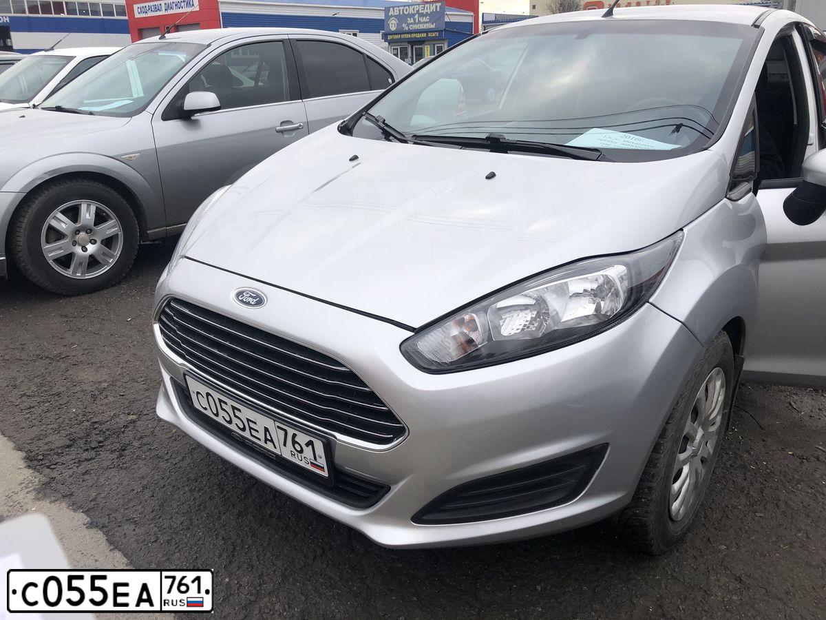 Фото автомобиля FORD FIESTA, 2016 — госномер А577МН761. Цвет: СЕРЕБРИСТЫЙ