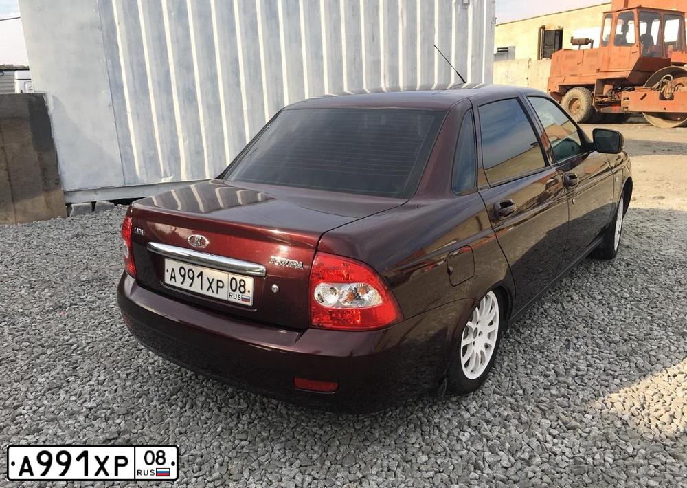 Фото автомобиля LADA 2170 PRIORA, 2012 — госномер М436НО196. Цвет: ТЕМНО КРАСНЫЙ