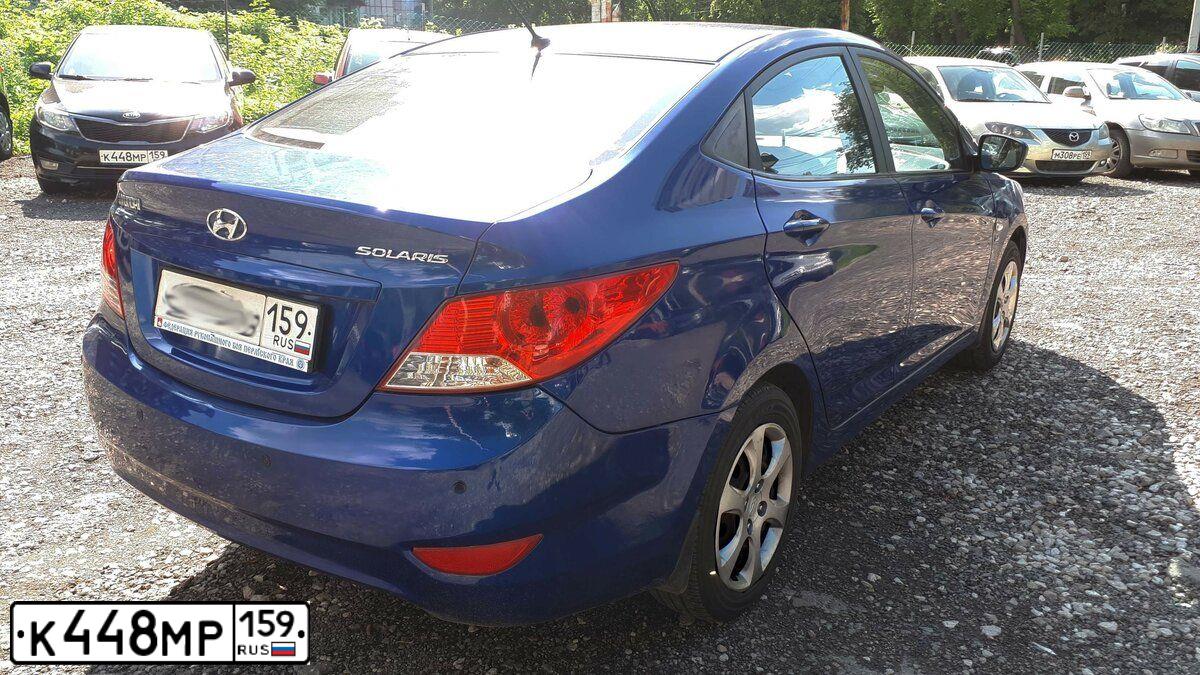 Фото автомобиля KIA RIO, 2016 — госномер К448МР159. Цвет: ЧЕРНЫЙ