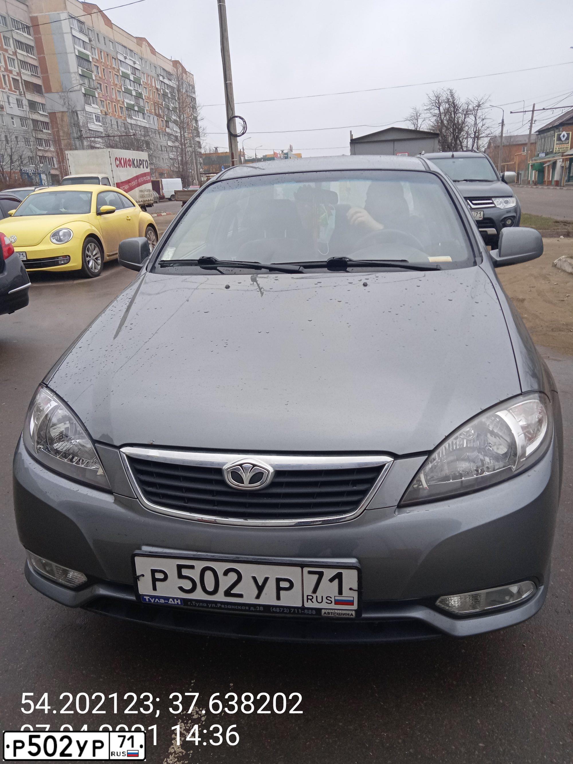 Фото автомобиля DAEWOO GENTRA, 2015 — госномер Р502УР71. Цвет: ТЕМНО-СЕРЫЙ
