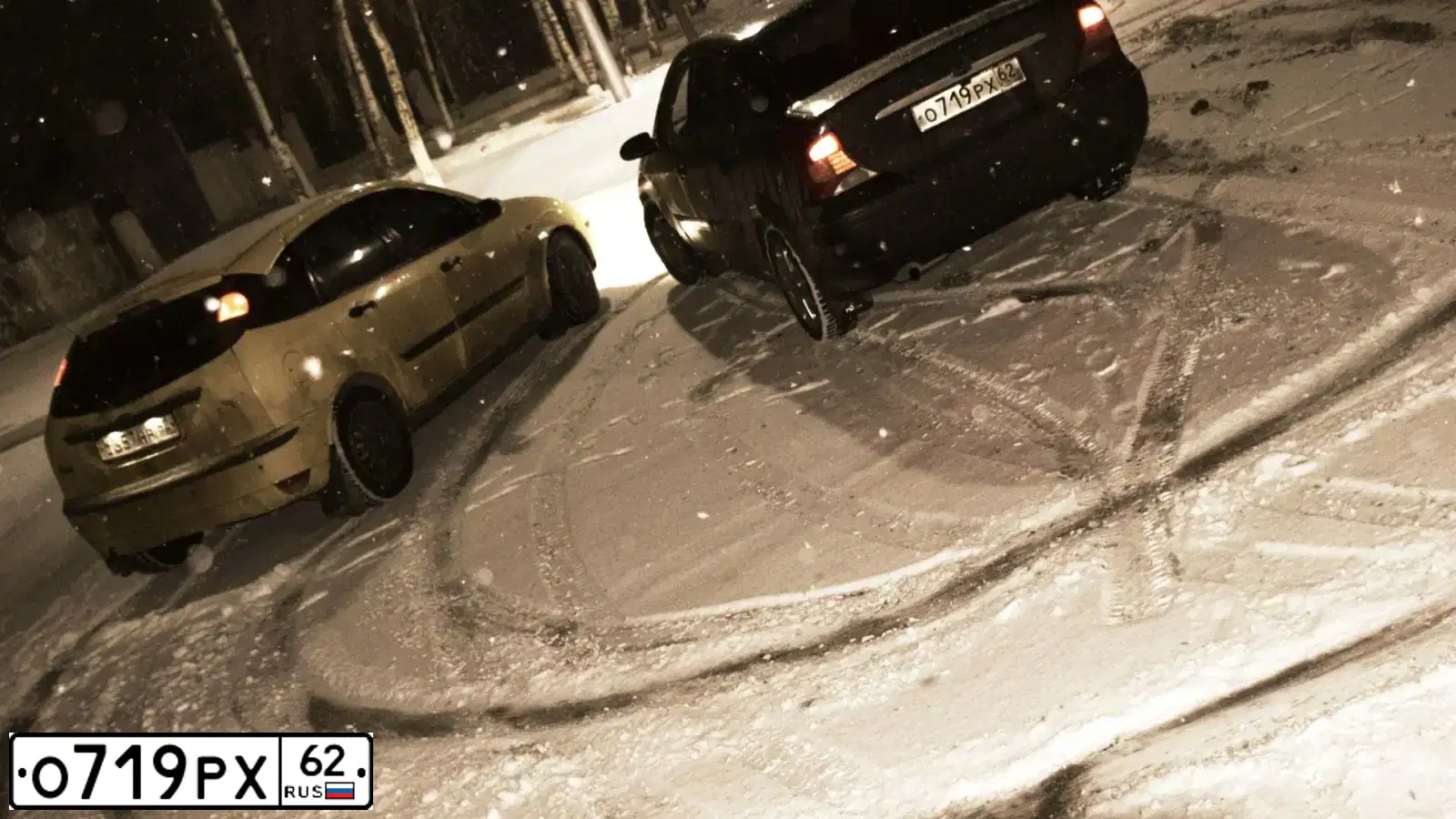 Фото автомобиля FORD FOCUS, 2004 — госномер О719РХ62. Цвет: ЧЕРНЫЙ