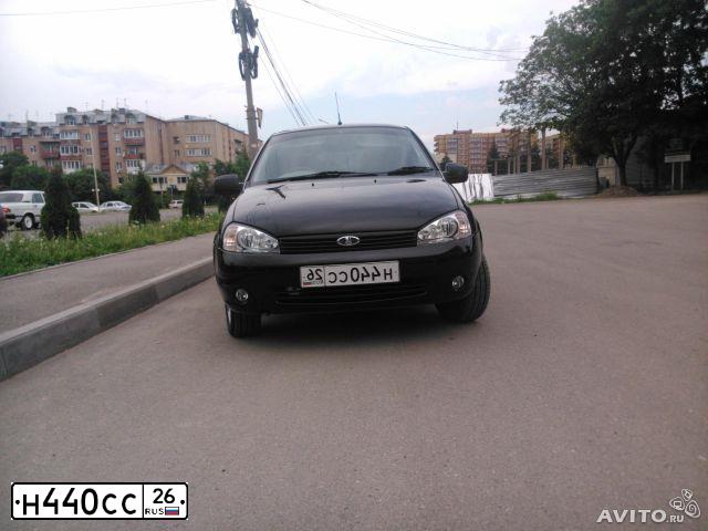 Фото автомобиля LADA 1119 KALINA, 2011 — госномер Н440СС26. Цвет: Сине-Черный