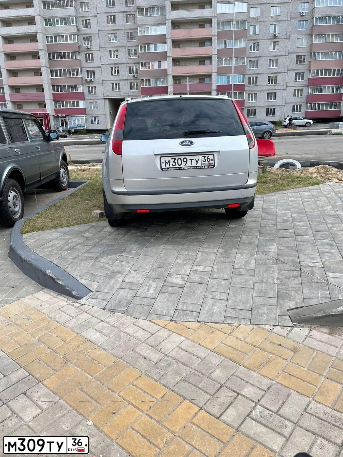 Фото автомобиля FORD FOCUS, 2007 — госномер М309ТУ36. Цвет: Серебристый