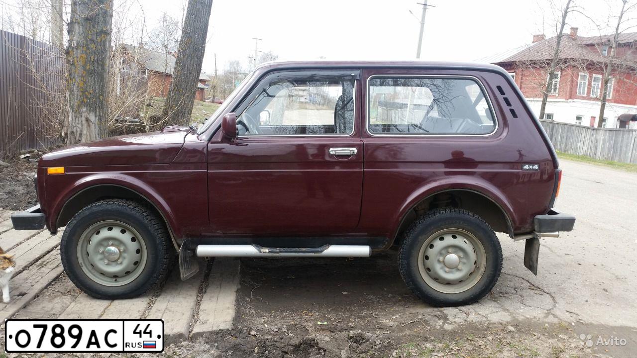 Фото автомобиля LADA 2121 NIVA, 2011 — госномер О789АС44. Цвет: ТЕМНО-ВИШНЕВЫЙ