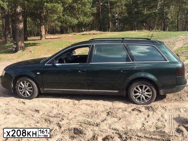 Фото автомобиля AUDI A6, 1999 — госномер Х208КН161. Цвет: ЗЕЛЕНЫЙ