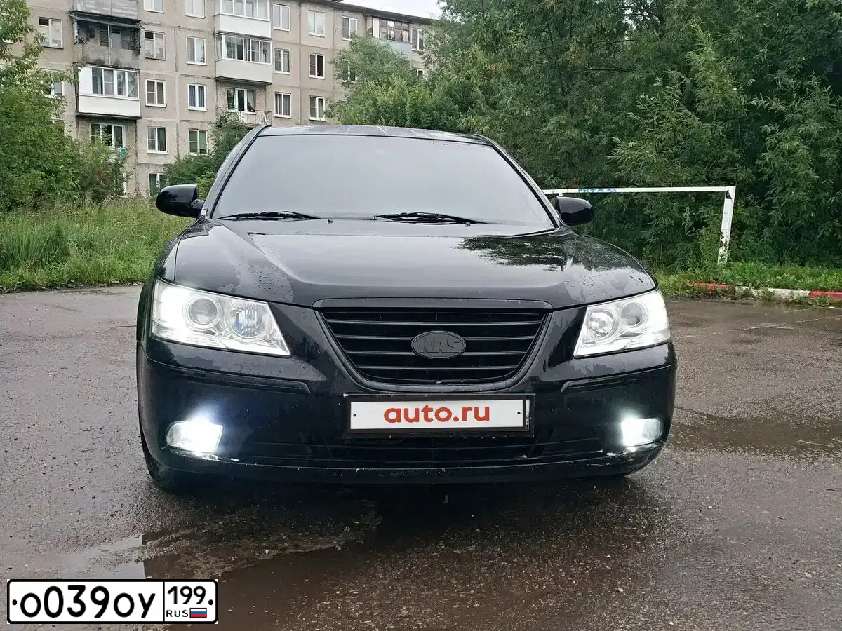 Фото автомобиля HYUNDAI I SONATA, 2008 — госномер О039ОУ199. Цвет: ЧЕРНЫЙ
