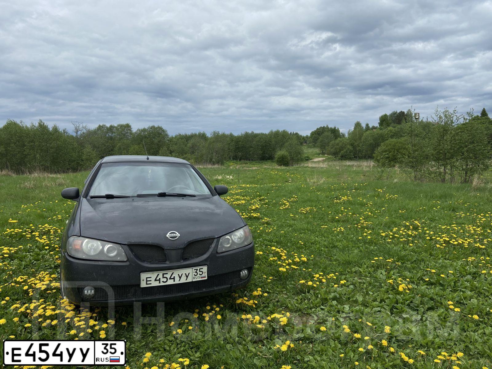 Фото автомобиля NISSAN ALMERA, 2006 — госномер В898ВА35. Цвет: ЧЕРНЫЙ