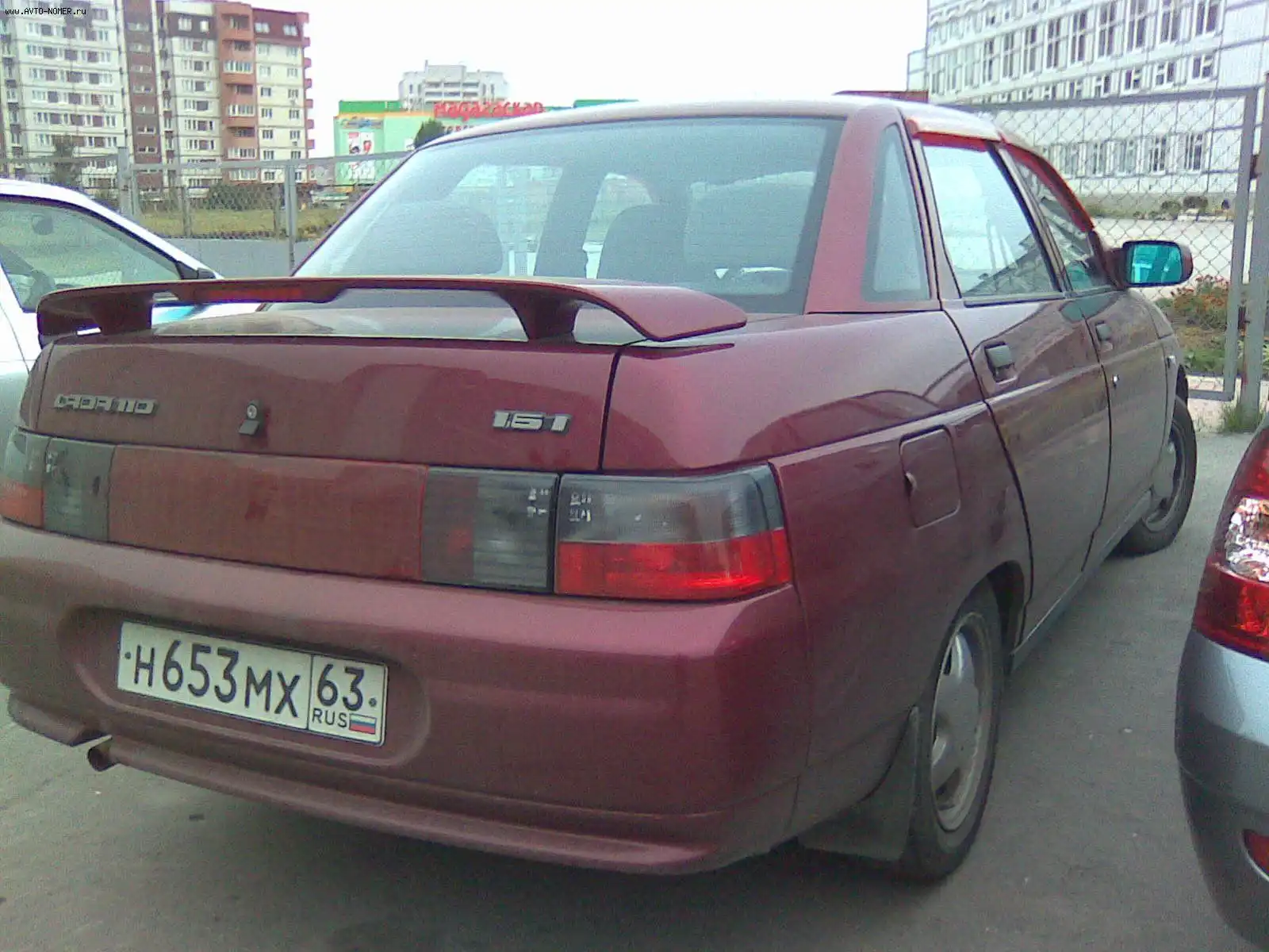 Фото автомобиля LADA 2110, 2005 — госномер Н653МХ63. Цвет: ТЕМНО-МАЛИНОВЫЙ