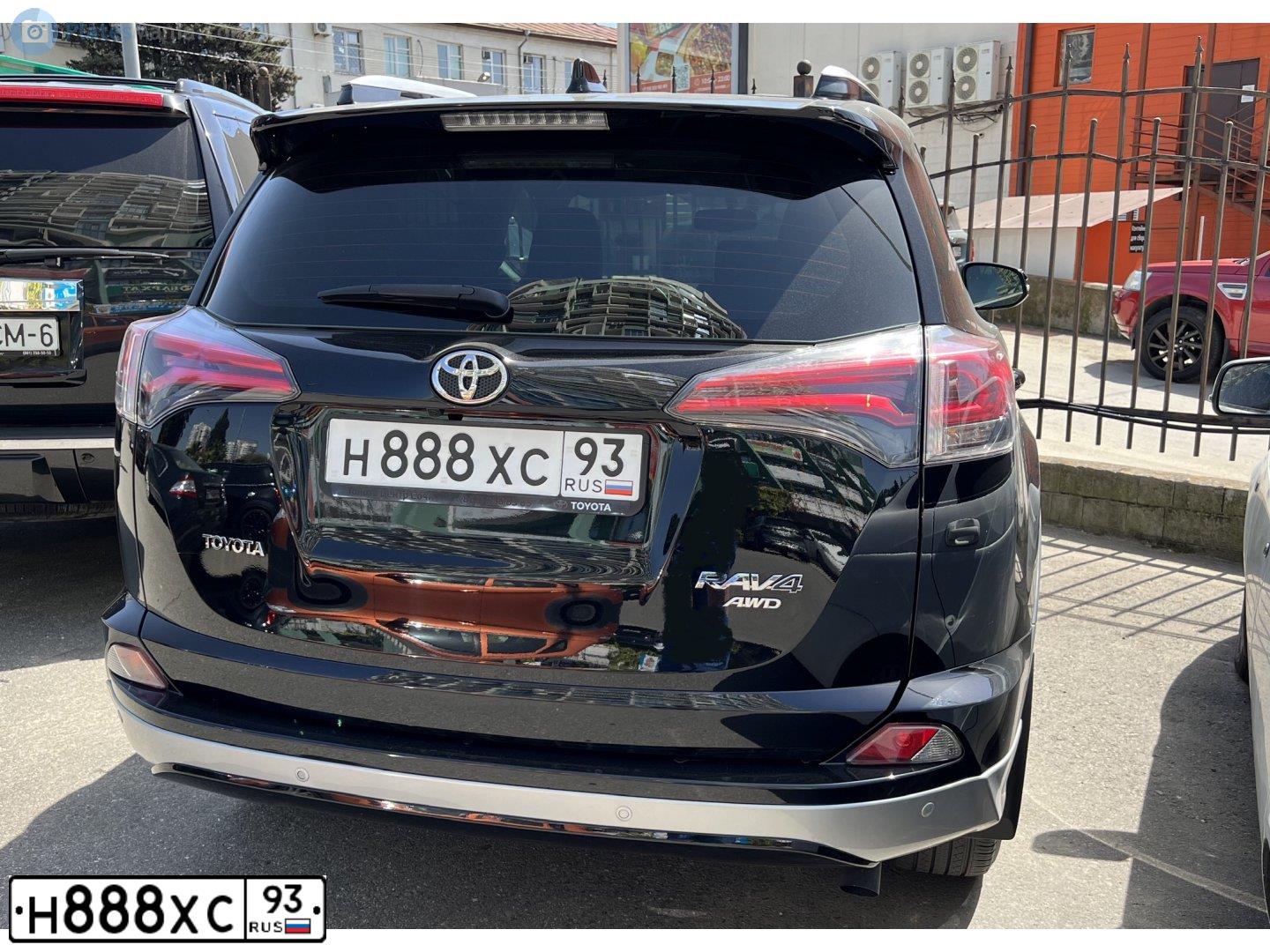 Фото автомобиля TOYOTA RAV4, 2008 — госномер А773ЕР123. Цвет: ЧЕРНЫЙ
