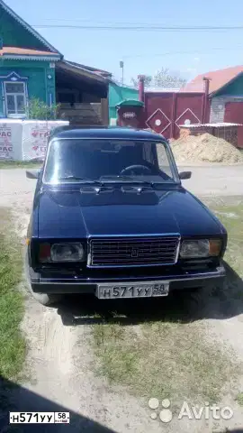 Фото автомобиля LADA 2107, 2011 — госномер Н571УУ58. Цвет: СИНИЙ