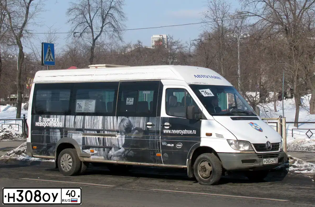 Фото автомобиля MERCEDES-BENZ SPRINTER, 2008 — госномер М246АК53. Цвет: Белый