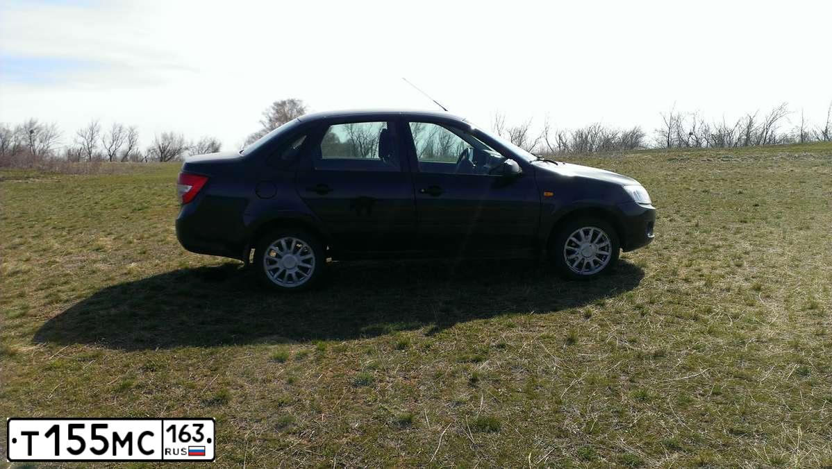 Фото автомобиля LADA 2190 GRANTA, 2013 — госномер У160ВА58. Цвет: БЕЛЫЙ