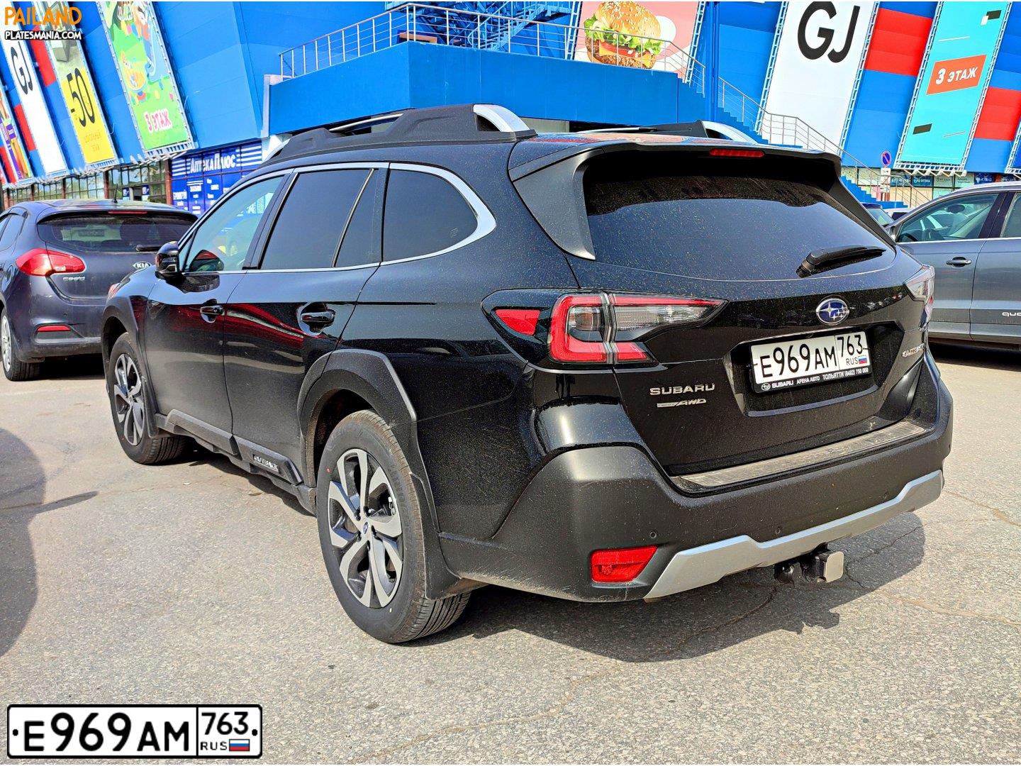 Фото автомобиля SUBARU LEGACY, 2022 — госномер Н840АТ763. Цвет: ЧЕРНЫЙ