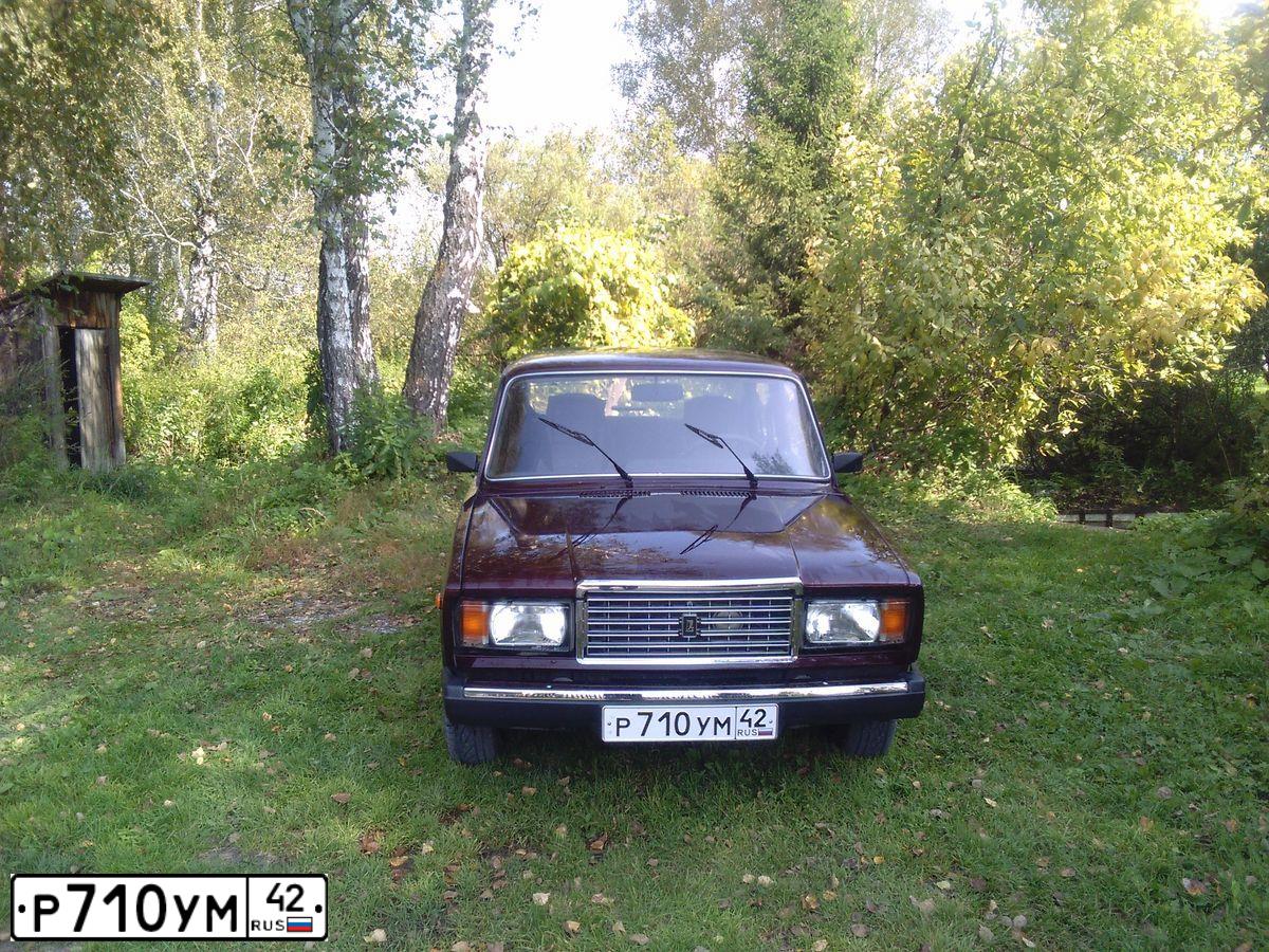 Фото автомобиля LADA 2107, 2010 — госномер В285ТМ174. Цвет: ТЕМНО-ВИШНЕВЫЙ