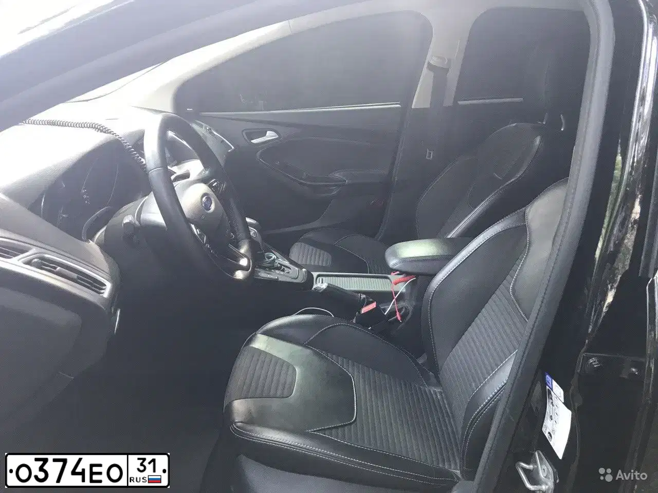 Фото автомобиля FORD FOCUS, 2015 — госномер Х219УО31. Цвет: ЧЕРНЫЙ