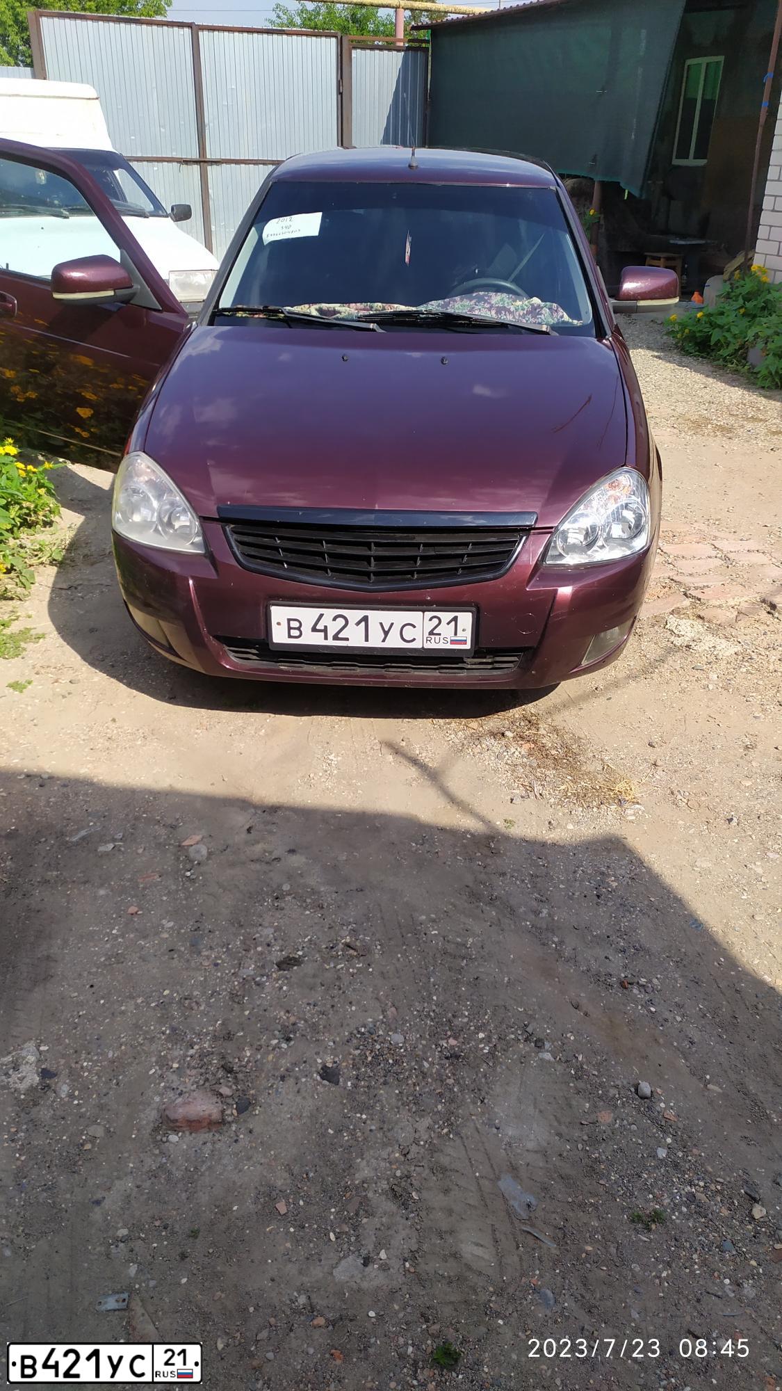 Фото автомобиля LADA 2170 PRIORA, 2012 — госномер Н468УМ126. Цвет: ТЕМНО-ВИШНЕВЫЙ