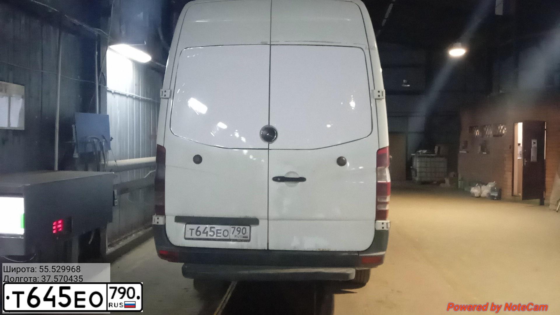 Фото автомобиля MERCEDES SPRINTER, 2009 — госномер Е105ХУ35. Цвет: Белый