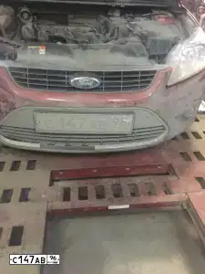 Фото автомобиля FORD FOCUS, 2008 — госномер С147АВ96. Цвет: ТЕМНО-КРАСНЫЙ