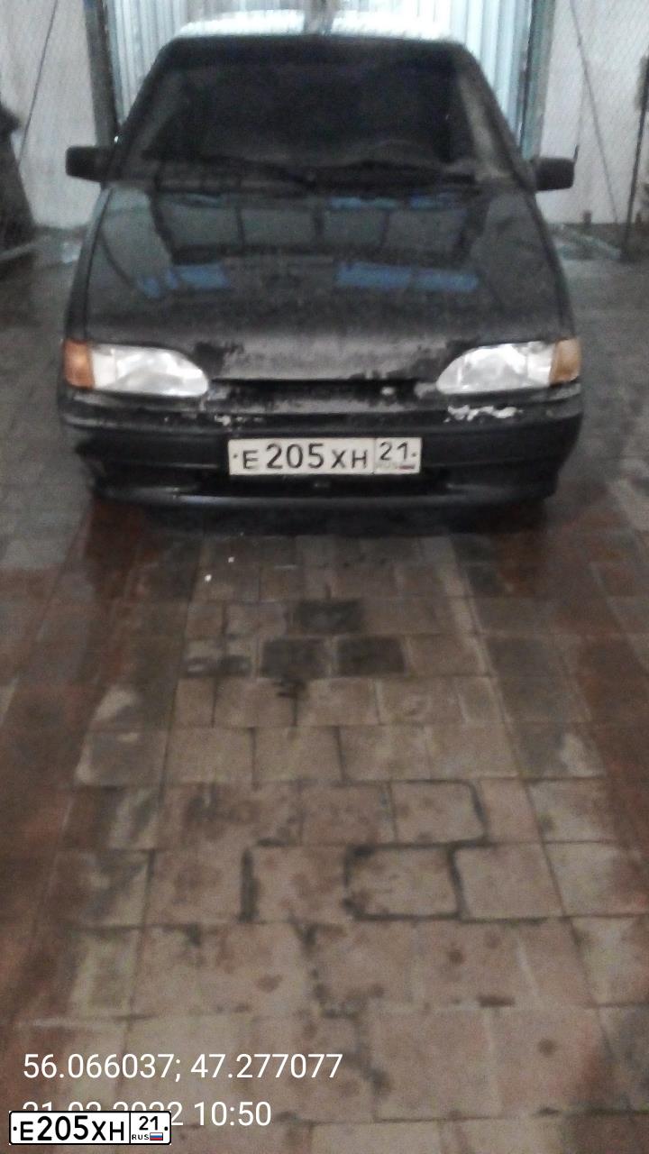 Фото автомобиля LADA 2114 SAMARA, 2008 — госномер Е205ХН21. Цвет: ГРАФИТОВЫЙ МЕТАЛЛИК