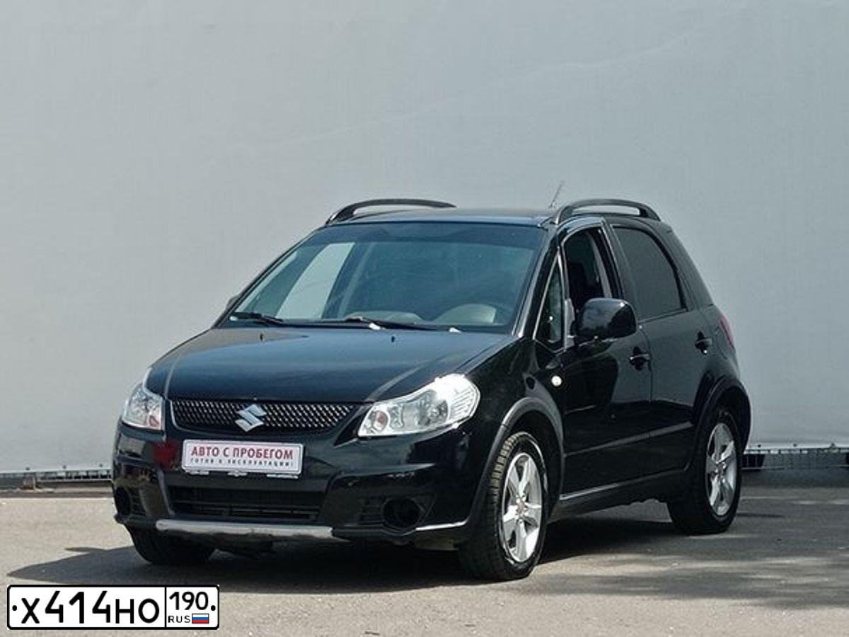 Фото автомобиля SUZUKI SX 4, 2010 — госномер Х414НО190. Цвет: ЧЕРНЫЙ