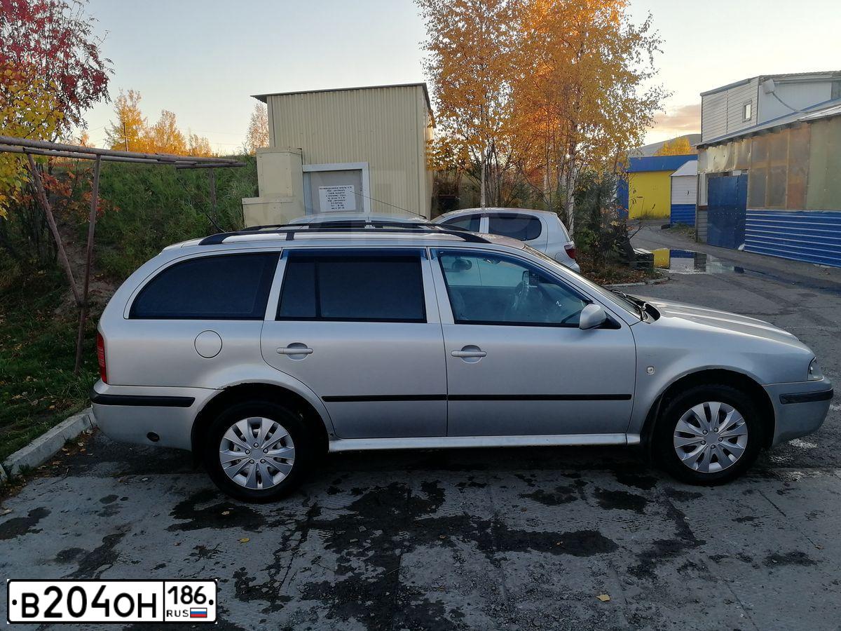 Фото автомобиля SKODA OCTAVIA, 2003 — госномер В204ОН186. Цвет: СЕРЕБРИСТЫЙ