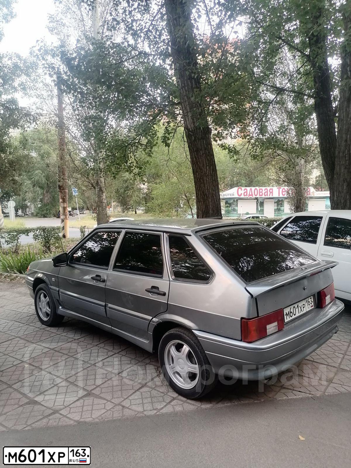 Фото автомобиля LADA 2114 SAMARA, 2007 — госномер М601ХР163. Цвет: СЕРЕБРИСТО-СЕРО-ЗЕЛЕНЫЙ